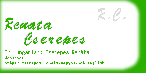 renata cserepes business card