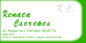 renata cserepes business card